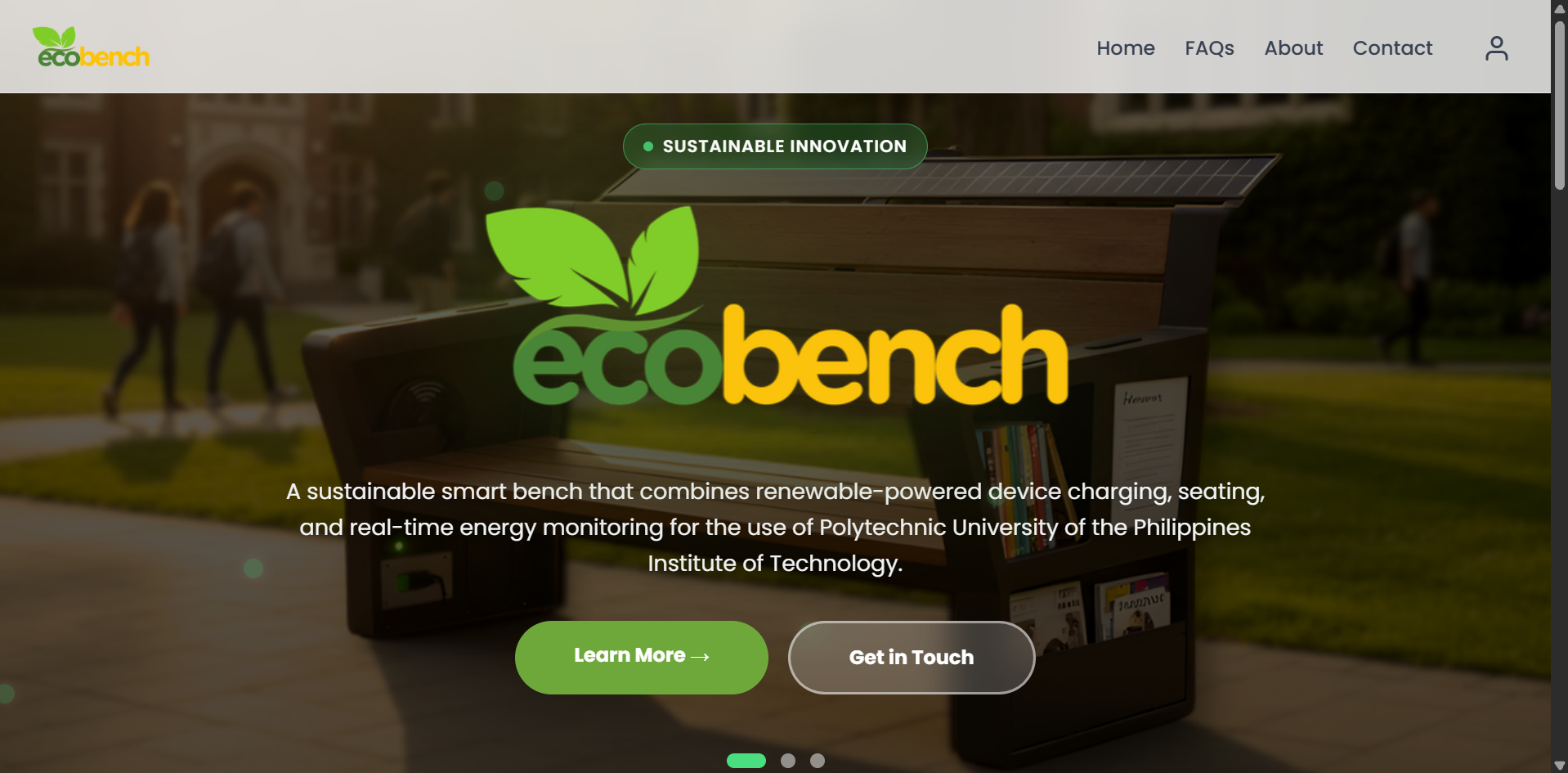 EcoBench project interface